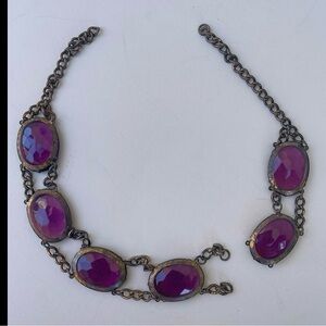 Kashmir Rubi Electroformed Chain Necklace